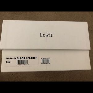 Lewit Black Leather Heels